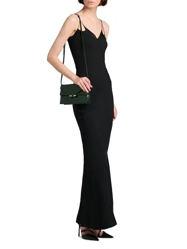 Tom Ford Women's Strappy Woven Slip Gown - Naa Black - Size 2 | Thumbnail 2 Tom Ford Women's Strappy Woven Slip Gown - Naa Black - Size 2 | Thumbnail 2