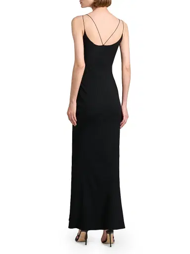 Tom Ford Women's Strappy Woven Slip Gown - Naa Black - Size 2 | Thumbnail 5 Tom Ford Women's Strappy Woven Slip Gown - Naa Black - Size 2 | Thumbnail 5