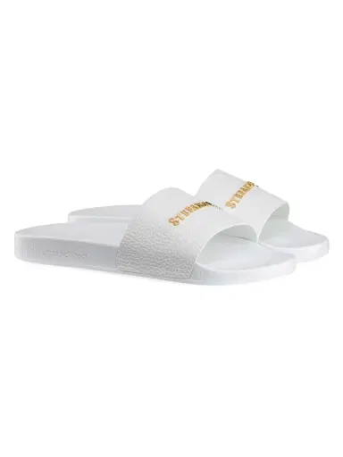 Stefano Ricci Men's Calfskin Leather Slides - White - Size 10 | Thumbnail 2