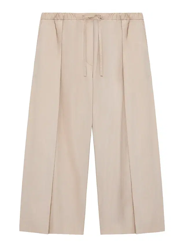 Women's  x Paula's Ibiza Creased Cotton-Blend Crop Trousers - Light Beige