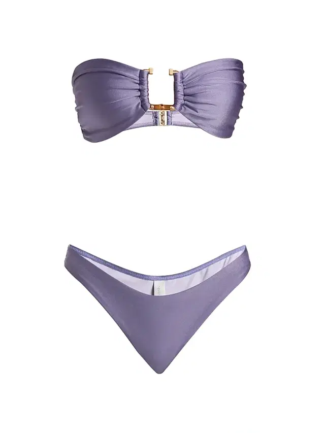 Zimmermann Women's Indra Bamboo Trim Bikini - Dusty Lilac