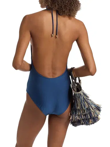 Zimmermann Women's Aster Gathered Bead One-Piece Swimsuit | Thumbnail 4 Zimmermann Women's Aster Gathered Bead One-Piece Swimsuit | Thumbnail 4