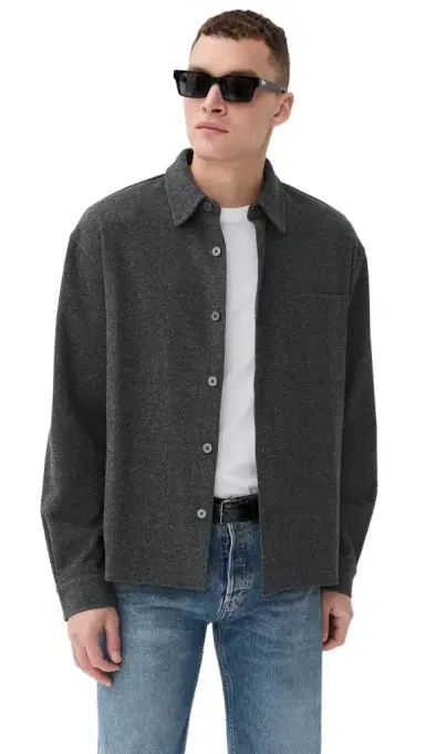 Frame Long Sleeve Waffle Textured Shirt | Thumbnail 1