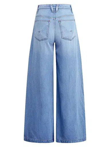 Hudson Jeans Women's James High-Rise Wide-Leg Jeans - One Wish | Thumbnail 2