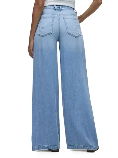 Hudson Jeans Women's James High-Rise Wide-Leg Jeans - One Wish | Thumbnail 5