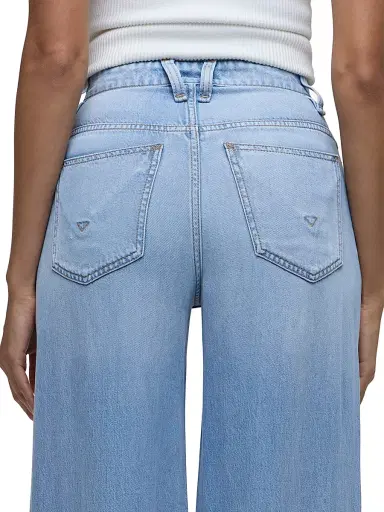 Hudson Jeans Women's James High-Rise Wide-Leg Jeans - One Wish | Thumbnail 8