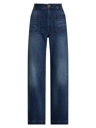 Polo Ralph Lauren Women's Faded Straight-Leg Jeans - Candaze Wash | Thumbnail 1 Polo Ralph Lauren Women's Faded Straight-Leg Jeans - Candaze Wash | Thumbnail 1
