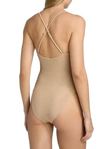 Ramy Brook Women's Bexley Metallic One-Piece Swimsuit - Gold | Thumbnail 4