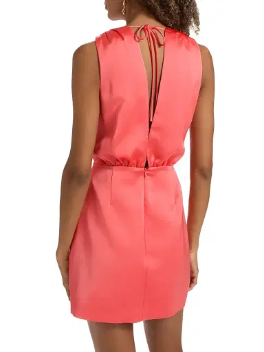 Ramy Brook Women's Martin Pleated Minidress - Coral | Thumbnail 5 Ramy Brook Women's Martin Pleated Minidress - Coral | Thumbnail 5
