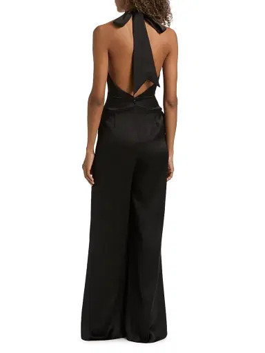 Ramy Brook Women's Desiree Satin Jumpsuit - Black - Size 14 | Thumbnail 5 Ramy Brook Women's Desiree Satin Jumpsuit - Black - Size 14 | Thumbnail 5