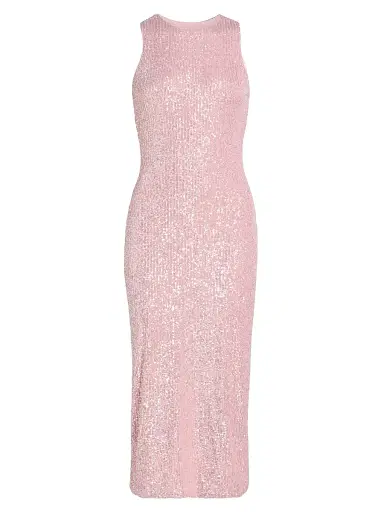 PRABAL GURUNG Women's Sequined Sleeveless Cocktail Dress - Pink - Size Large | Thumbnail 1