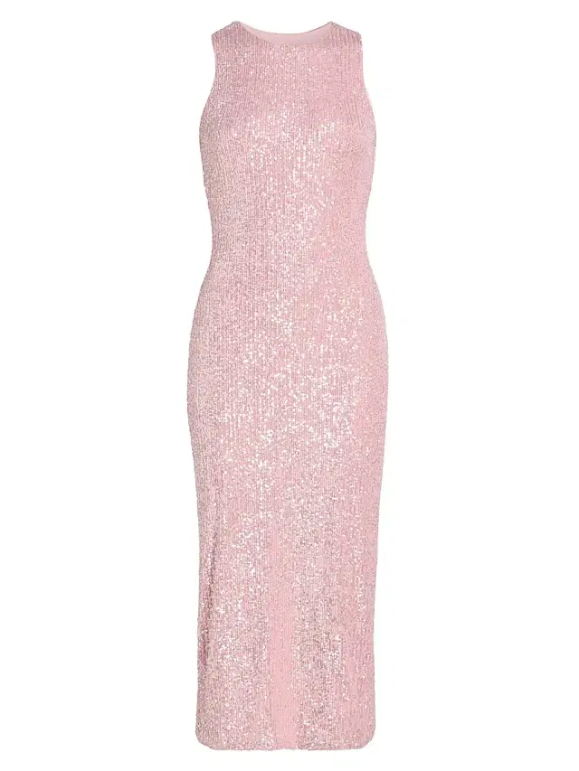 Prabal Gurung Women's Sequined Sleeveless Cocktail Dress - Pink