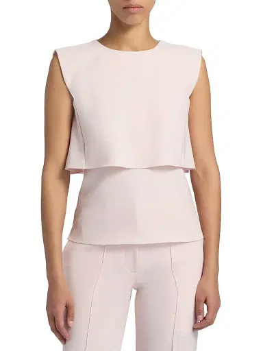 PRABAL GURUNG Women's Fold Layered Sleeveless Top | Thumbnail 3 PRABAL GURUNG Women's Fold Layered Sleeveless Top | Thumbnail 3