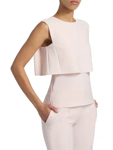 PRABAL GURUNG Women's Fold Layered Sleeveless Top | Thumbnail 4 PRABAL GURUNG Women's Fold Layered Sleeveless Top | Thumbnail 4