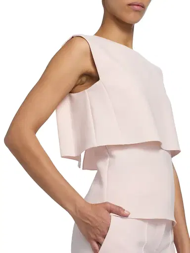 PRABAL GURUNG Women's Fold Layered Sleeveless Top | Thumbnail 6 PRABAL GURUNG Women's Fold Layered Sleeveless Top | Thumbnail 6