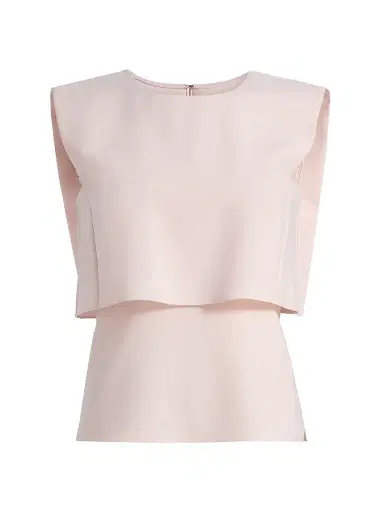 PRABAL GURUNG Women's Fold Layered Sleeveless Top | Thumbnail 1 PRABAL GURUNG Women's Fold Layered Sleeveless Top | Thumbnail 1