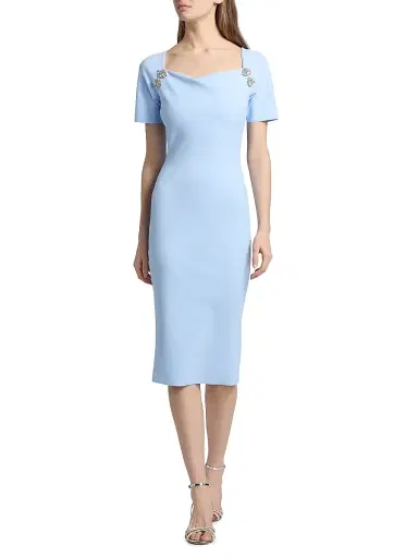 Chiara Boni La Petite Robe Women's Molai Embellished Sheath Midi-Dress | Thumbnail 2 Chiara Boni La Petite Robe Women's Molai Embellished Sheath Midi-Dress | Thumbnail 2