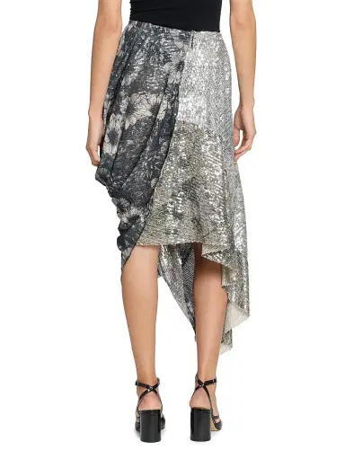 Maison Margiela Women's Sequin Floral Draped Midi-Skirt - Size 8 | Thumbnail 5 Maison Margiela Women's Sequin Floral Draped Midi-Skirt - Size 8 | Thumbnail 5