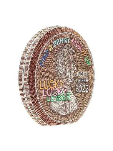 Judith Leiber Couture Women's Lucky Penny Crystal Clutch | Thumbnail 1 Judith Leiber Couture Women's Lucky Penny Crystal Clutch | Thumbnail 1