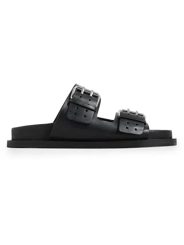 A.Emery Women's Leon Leather Sandals - Black