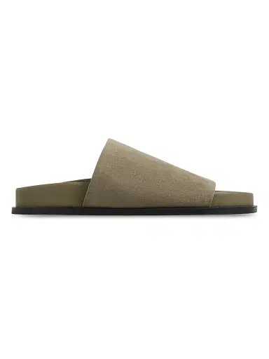 A Emery Women's Luca Suede Slides - Olive Suede - Size 11 Sandals | Thumbnail 1