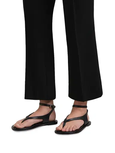 A Emery Women's Sabine Leather Sandals - Black - Size 11 | Thumbnail 2