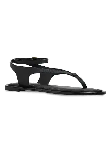 A Emery Women's Sabine Leather Sandals - Black - Size 11 | Thumbnail 3