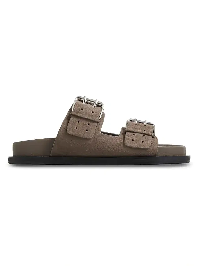 A.Emery Women's Leon Perforated Suede Two-Strap Sandals - Tawny Suede