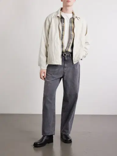 A.PRESSE Silk and Cotton-Blend Gabardine Coach Jacket - Men | Thumbnail 2 A.PRESSE Silk and Cotton-Blend Gabardine Coach Jacket - Men | Thumbnail 2
