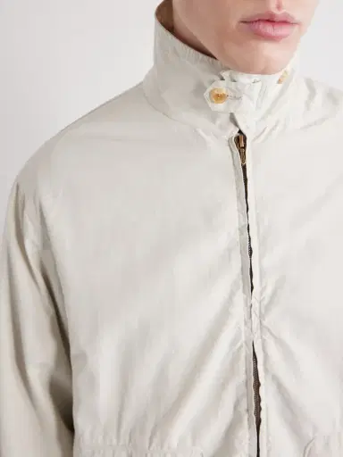 A.PRESSE Silk and Cotton-Blend Gabardine Coach Jacket - Men | Thumbnail 5 A.PRESSE Silk and Cotton-Blend Gabardine Coach Jacket - Men | Thumbnail 5