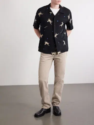 Visvim Crosby Camp-Collar Printed Woven Shirt - Men | Thumbnail 2