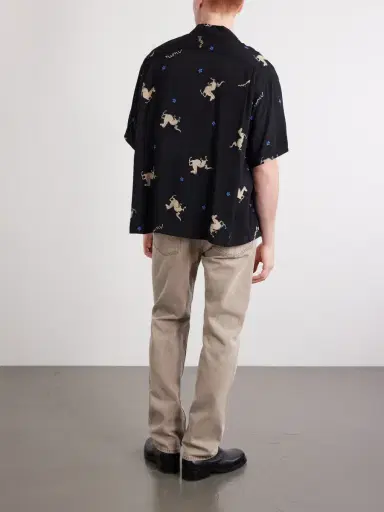 Visvim Crosby Camp-Collar Printed Woven Shirt - Men | Thumbnail 4