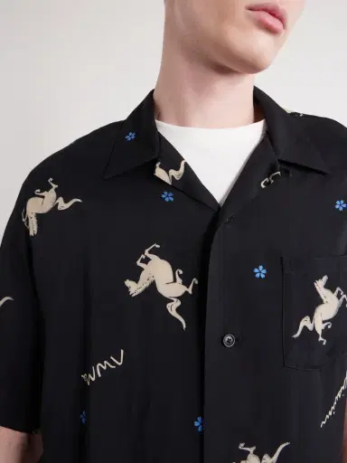 Visvim Crosby Camp-Collar Printed Woven Shirt - Men | Thumbnail 5