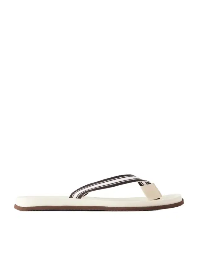 Brunello Cucinelli Striped Grosgrain Flip Flops - Men