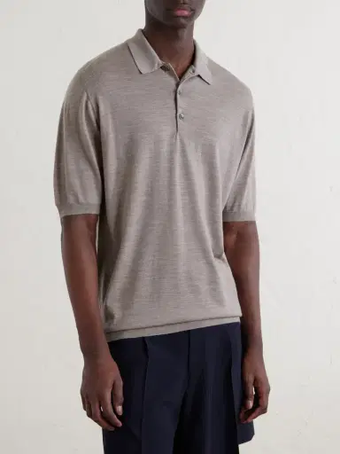 William Lockie Merino Wool Polo Shirt - Men | Thumbnail 3