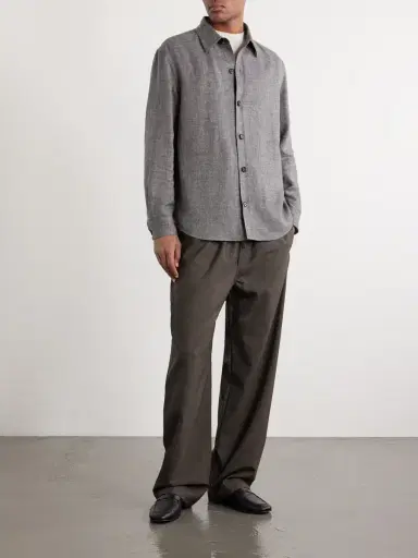 Zegna Cashmere, Linen and Silk-Blend Overshirt - Men | Thumbnail 2