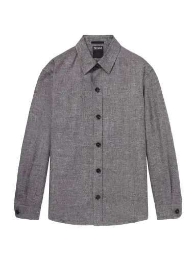 Zegna Cashmere, Linen and Silk-Blend Overshirt - Men | Thumbnail 1