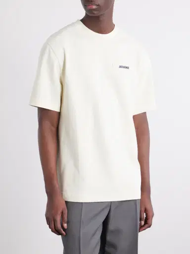 Jacquemus Logo-Appliquéd Cotton-Jersey T-Shirt - Men | Thumbnail 3 Jacquemus Logo-Appliquéd Cotton-Jersey T-Shirt - Men | Thumbnail 3