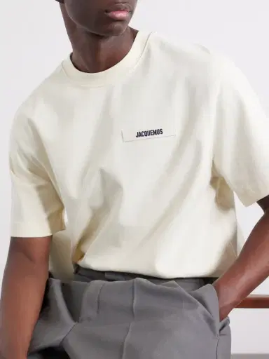 Jacquemus Logo-Appliquéd Cotton-Jersey T-Shirt - Men | Thumbnail 5 Jacquemus Logo-Appliquéd Cotton-Jersey T-Shirt - Men | Thumbnail 5