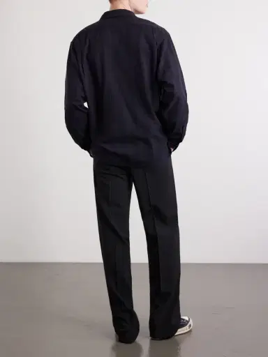 A.PRESSE Camp-Collar Checked Silk Shirt - Men | Thumbnail 4