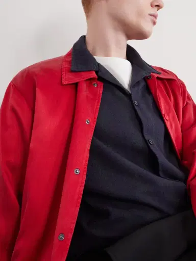 A.PRESSE Camp-Collar Checked Silk Shirt - Men | Thumbnail 5