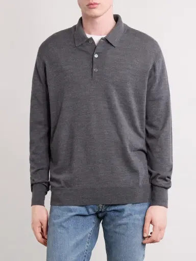 William Lockie Virgin Wool Polo Shirt - Men | Thumbnail 3
