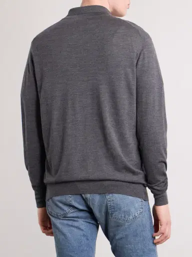 William Lockie Virgin Wool Polo Shirt - Men | Thumbnail 4