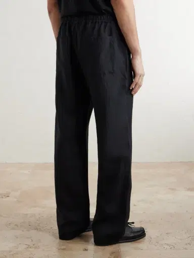 Saman Amel Straight-Leg Linen Trousers - Men | Thumbnail 4 Saman Amel Straight-Leg Linen Trousers - Men | Thumbnail 4