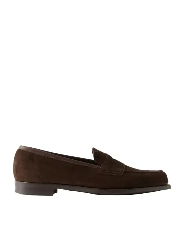 Edward Green Pimlico Suede Penny Loafers - Men