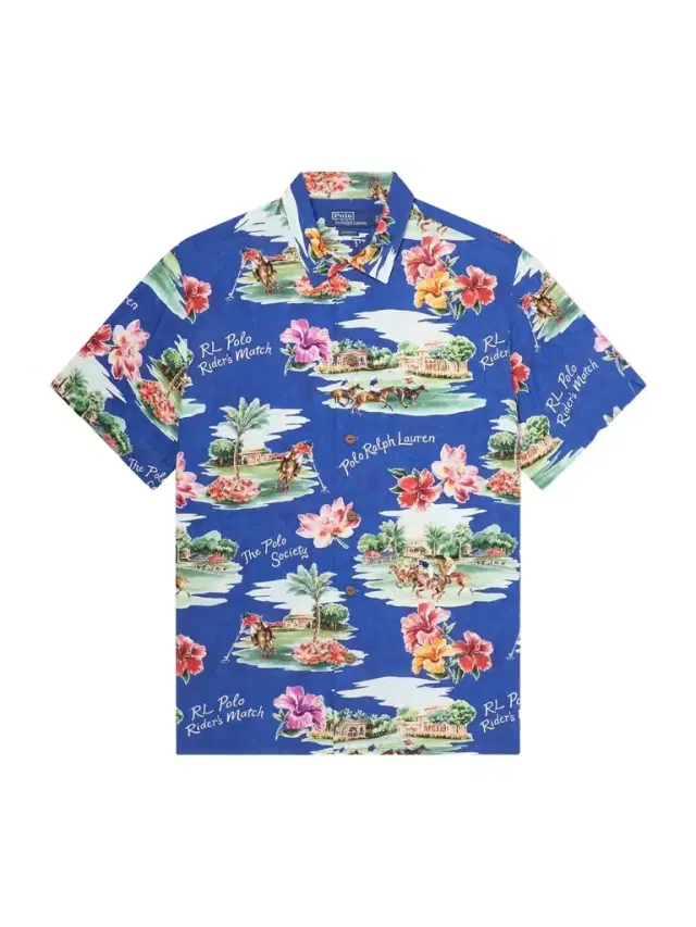 Polo Ralph Lauren Camp-Collar Printed Voile Shirt - Men