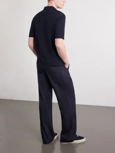 Altea Pierre Honeycomb-Knit Cotton-Piqué Polo Shirt - Men | Thumbnail 4
