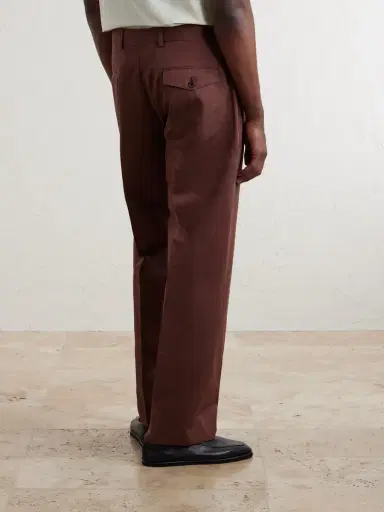 Paul Smith Straight-Leg Cotton and Linen-Blend Twill Trousers - Men | Thumbnail 4 Paul Smith Straight-Leg Cotton and Linen-Blend Twill Trousers - Men | Thumbnail 4