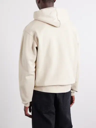 Jacquemus Logo-Appliquéd Cotton-Jersey Hoodie - Men | Thumbnail 4