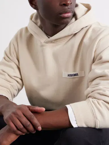 Jacquemus Logo-Appliquéd Cotton-Jersey Hoodie - Men | Thumbnail 5